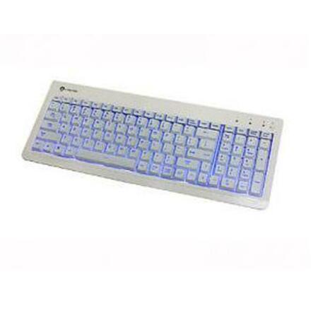 UPGRADE White Gaming Keyboard Blue Led Backlight USB - UP105079